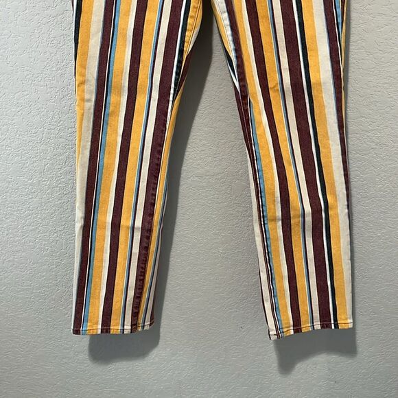 FRAME DENIM Women's Le High Straight Striped Denim Jeans, Size 27 - Picture 5 of 10